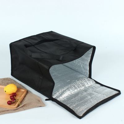 비 우븐은 알루미늄 호일 시원한 가방 가지고 다닐 수 있는 케이크 테이크아웃식음식 단열재 가방을 두껍게 했습니다