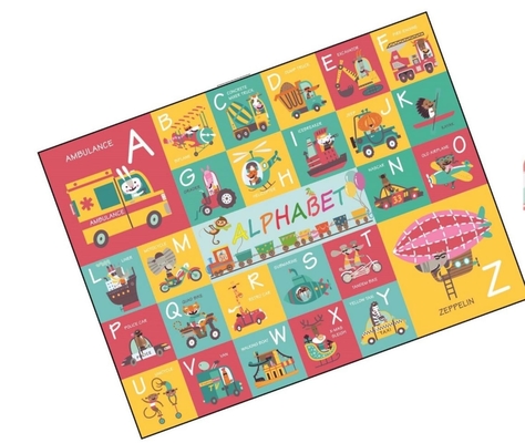 어린이 교육용 종이 지그 소 퍼즐 알파벳 바닥 퍼즐 운송 4-8-10 세