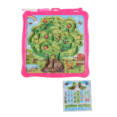 사과 나무 마그네틱 컬러 미로 퍼즐 드로잉 보드 장난감
