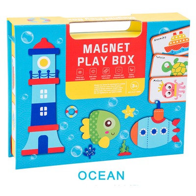 6세 어린이를 위한 교육용 어린이 자석 동물 퍼즐 바다 유치원 학습 장난감