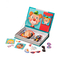 OEM 미친 얼굴 3세 어린이를 위한 자석 책 목제 직소 퍼즐 놀이 상자